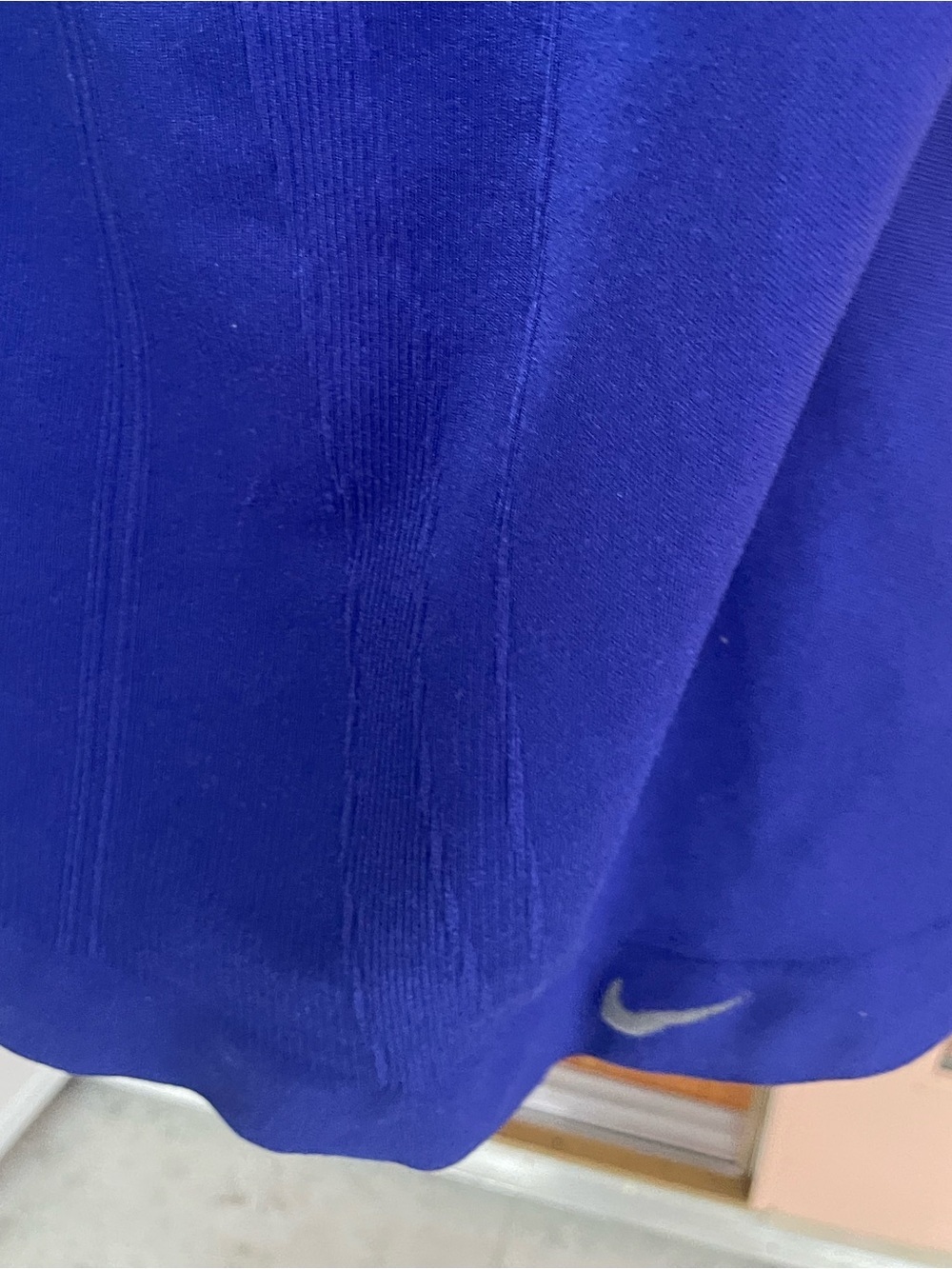 Nike Fit-Dry Seamless Racerback Tank Top Royal Blue Built In Bra Size Medium - Picture 5 of 6